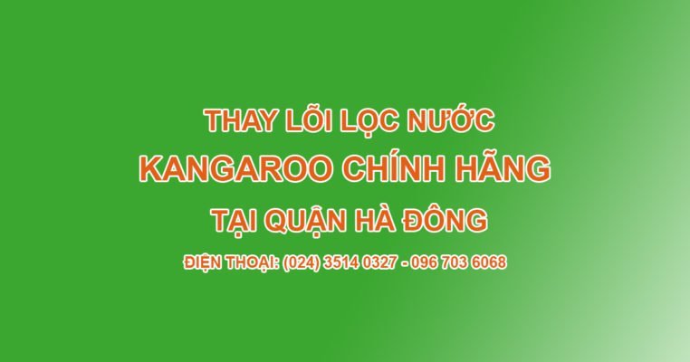 Thay lõi lọc nước Kangaroo chính hãng khu vực Quận Hà Đông