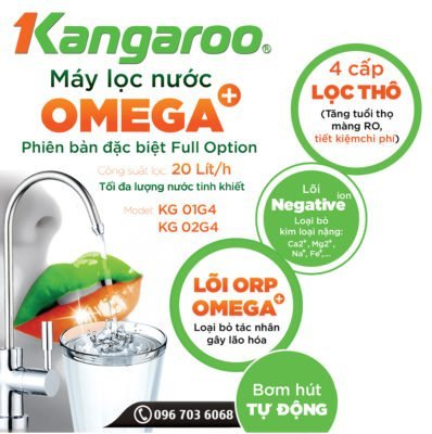 Thông tin về máy lọc nước Kangaroo Omega+
