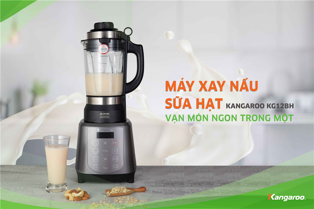 Máy xay nấu sữa hạt Kangaroo KG12BH